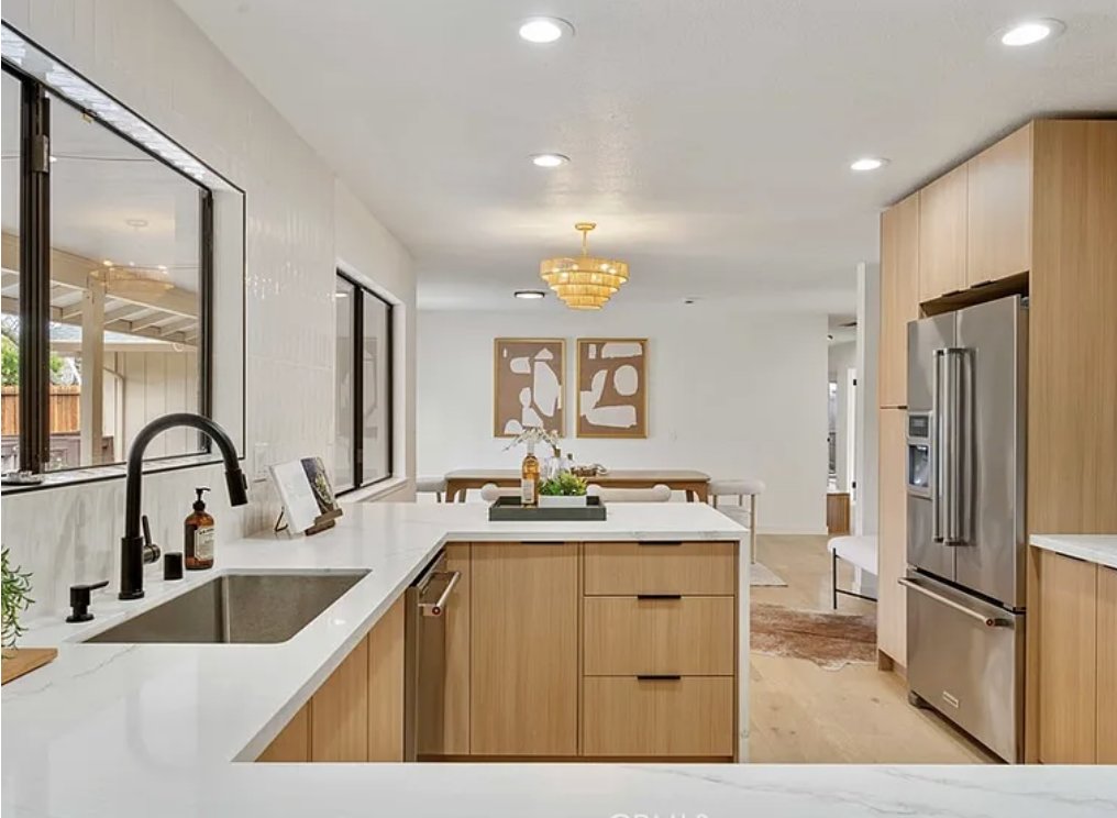Modern kitchen at the Danville residence
